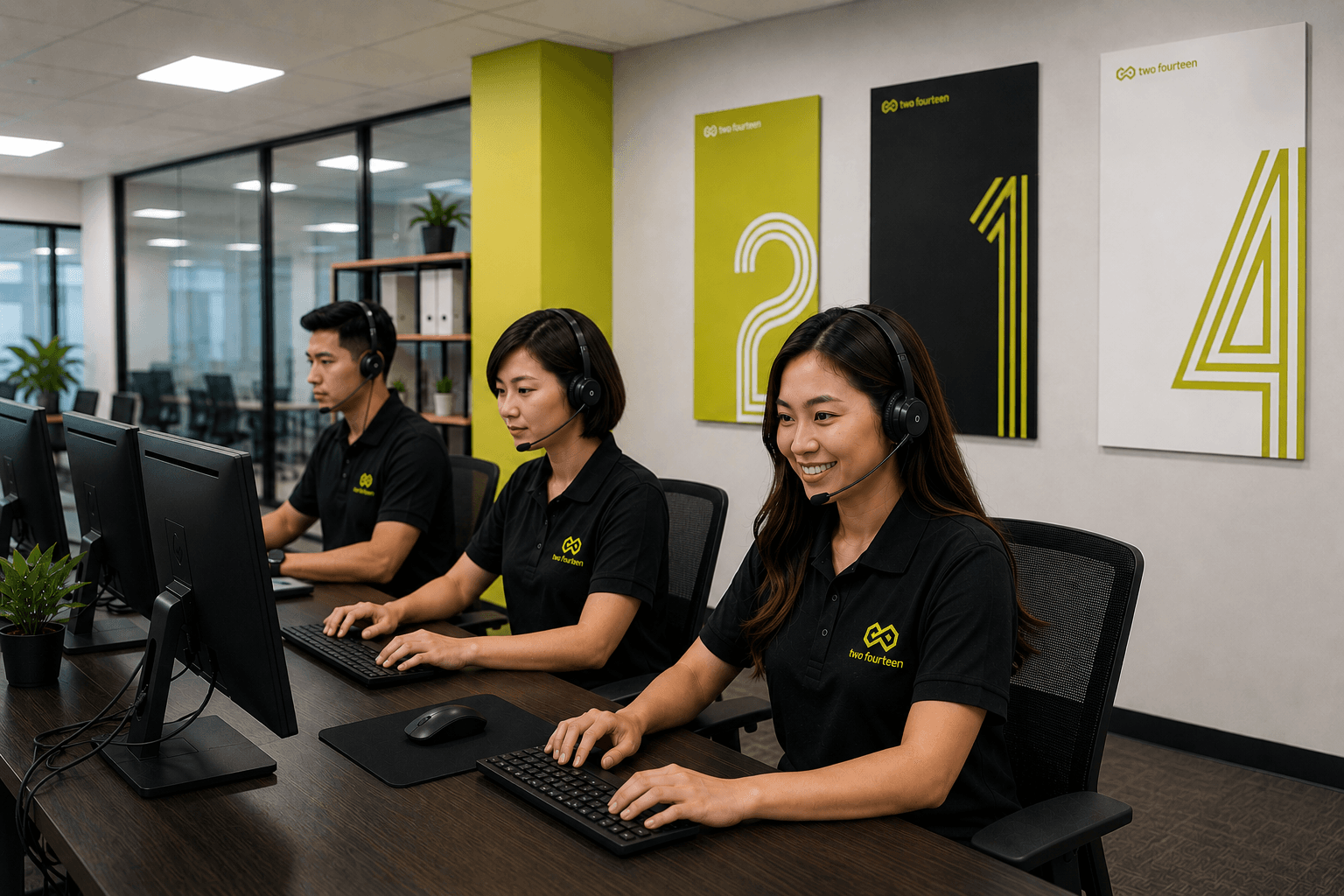 Two Fourteen services team